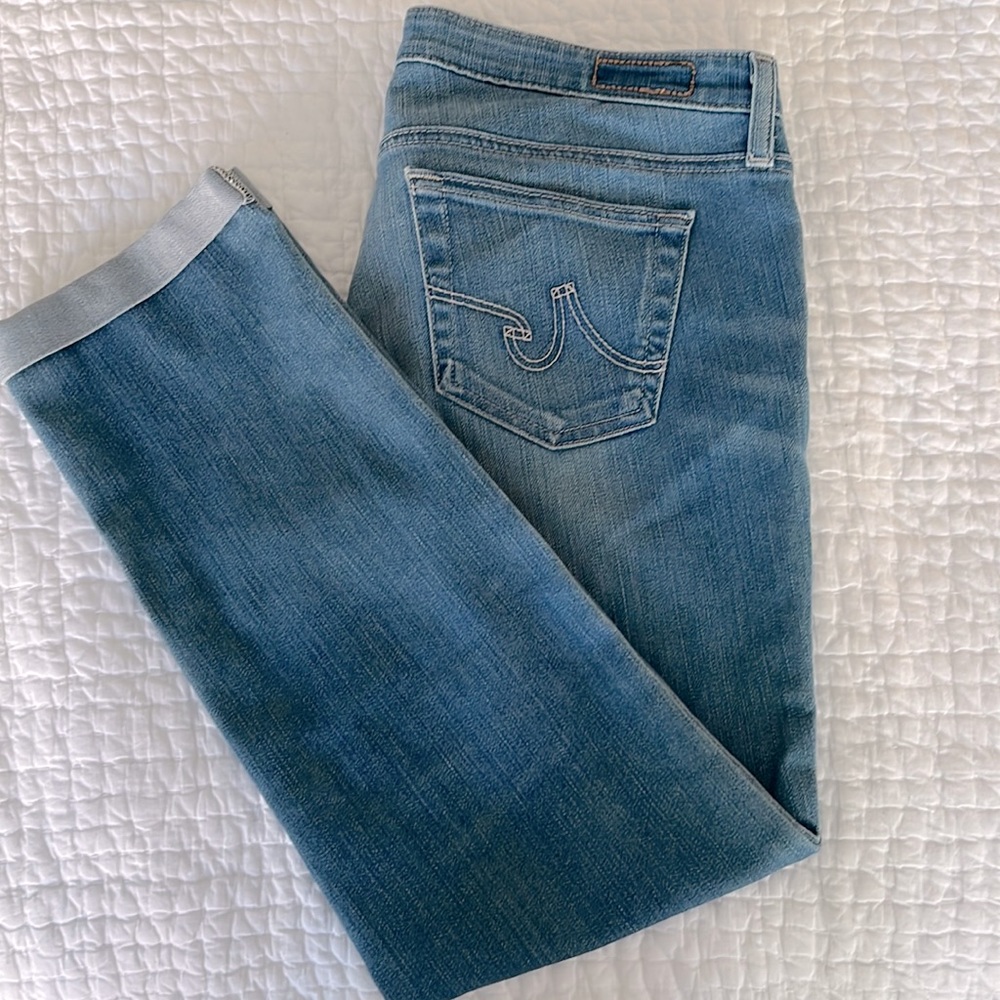 AG Adriano Goldschmied - The Stilt Roll-Up Jean - Cigarette Crop Roll-Up Size 29